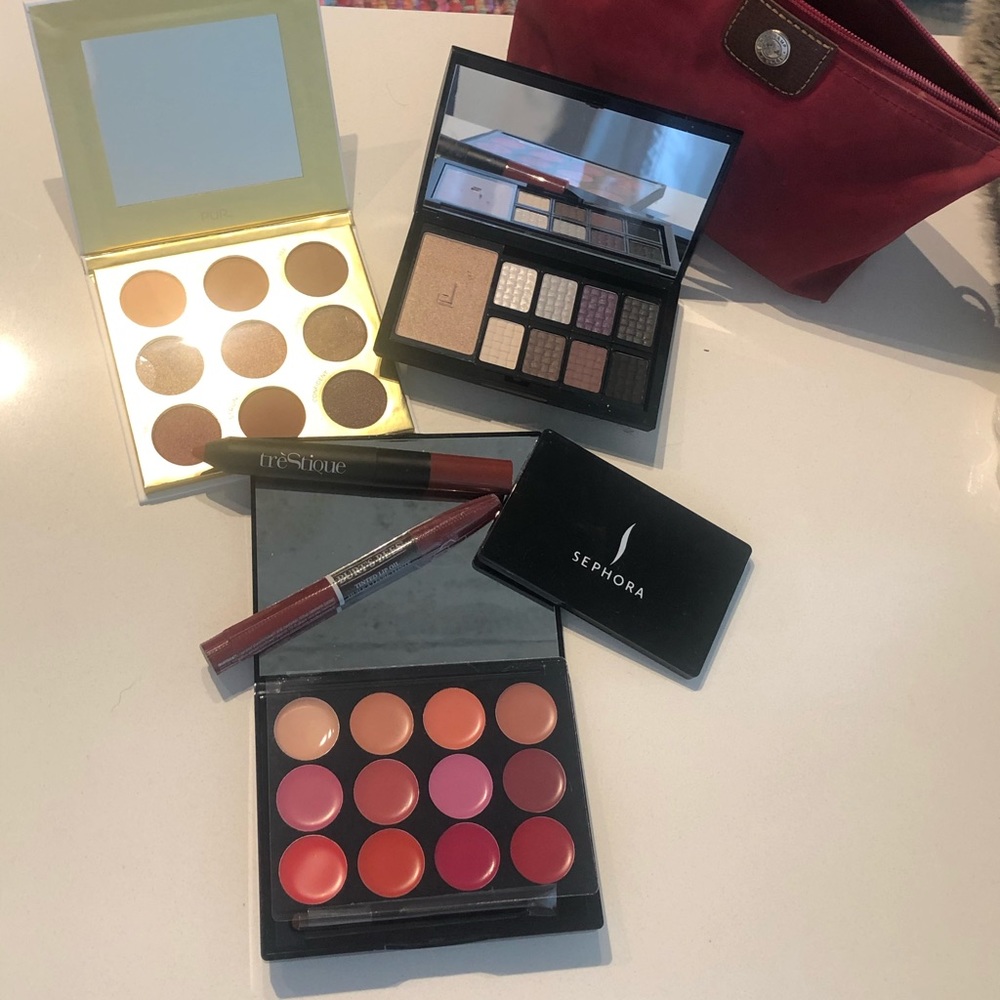 Make up bundle with Longchamp makeup bag